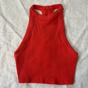 Out from under crop top